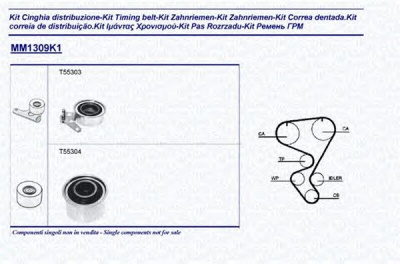 MAGNETI MARELLI 341313091101 -  Комплект ремня ГРМ
